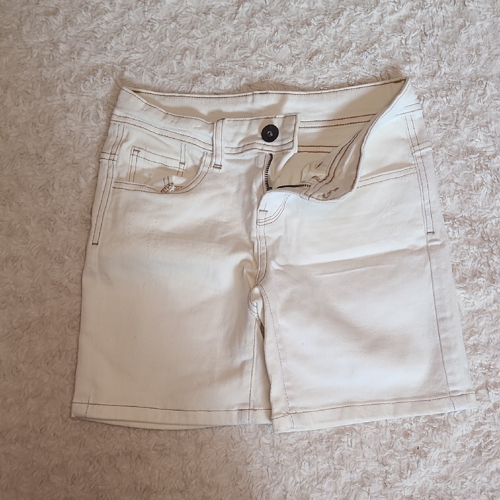 Women's White Denim Jean Shorts
